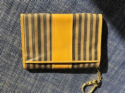 fendi yes keychain wallet|realreal fendi wallet.